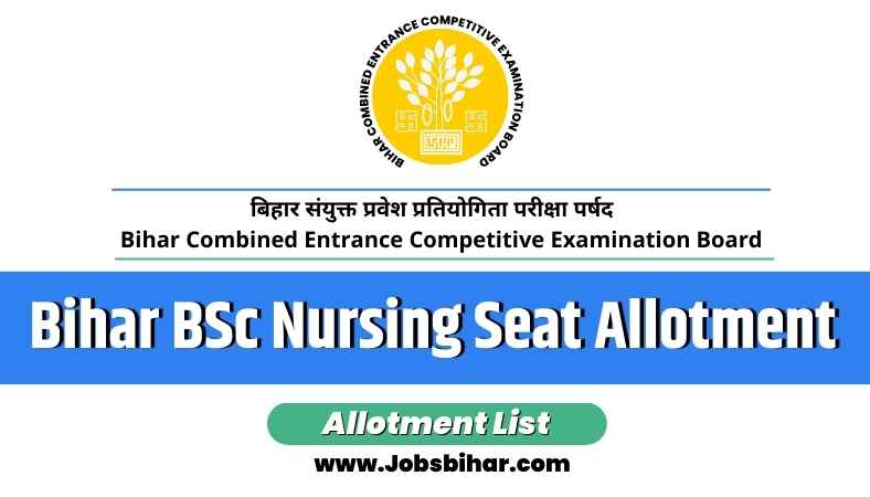 Bihar BSc Nursing Seat Allotment